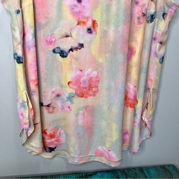 Melissa McCarthy Floral Tunice Sleeveless Blouse Size 1x - Picture 6 of 12